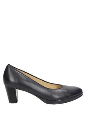 leren pumps donkerblauw
