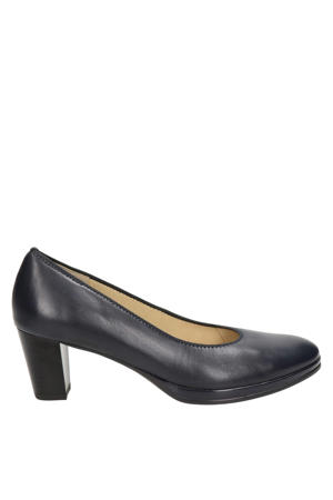leren pumps donkerblauw