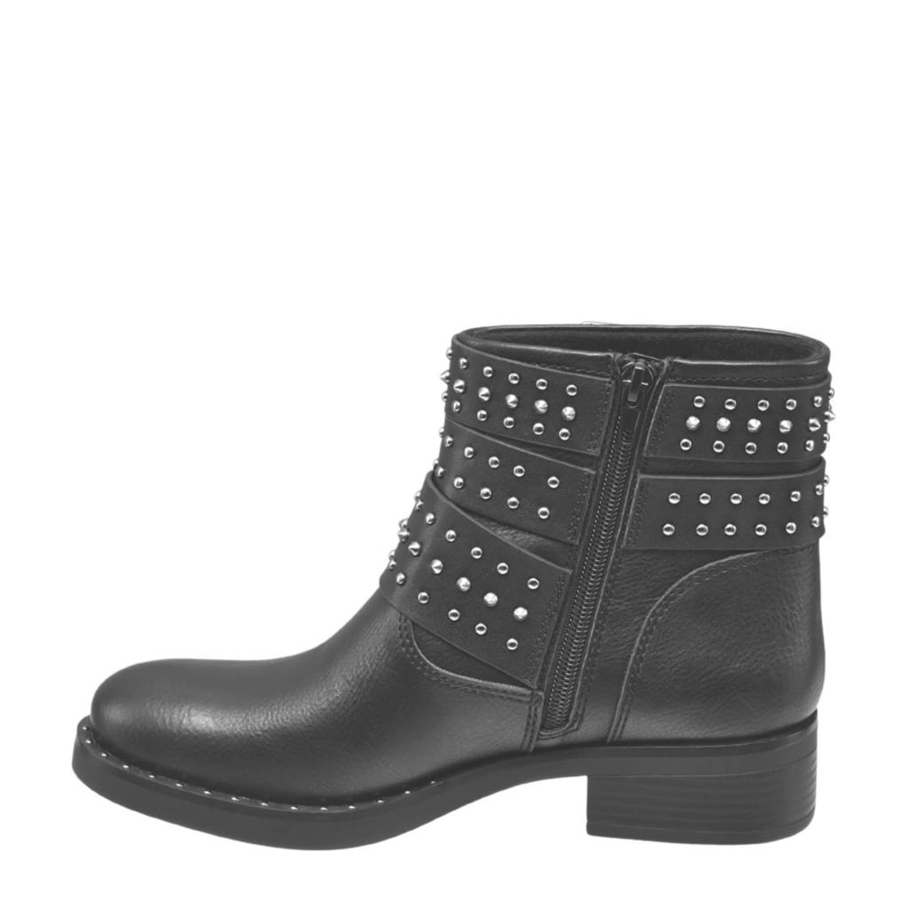 vanHaren Graceland bikerboots met studs zwart wehkamp