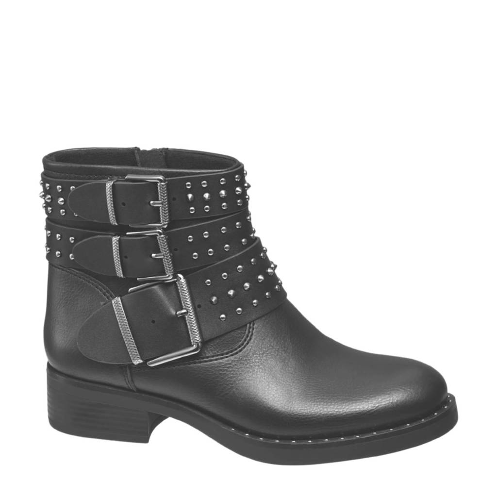 Met Bikerboots Graceland Vanharen Studs Zwart YqwBRTOx