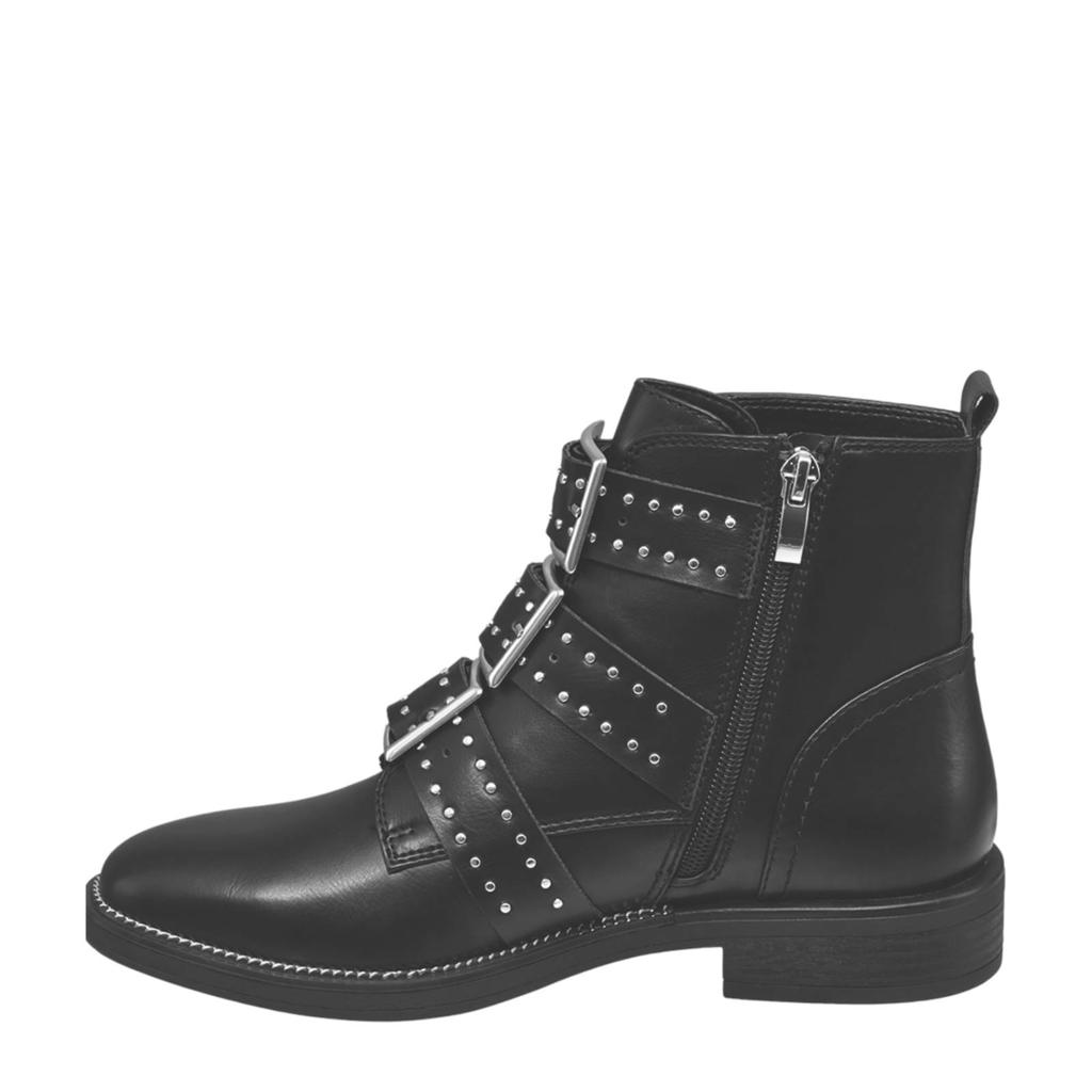 vanHaren Graceland bikerboots met studs zwart wehkamp