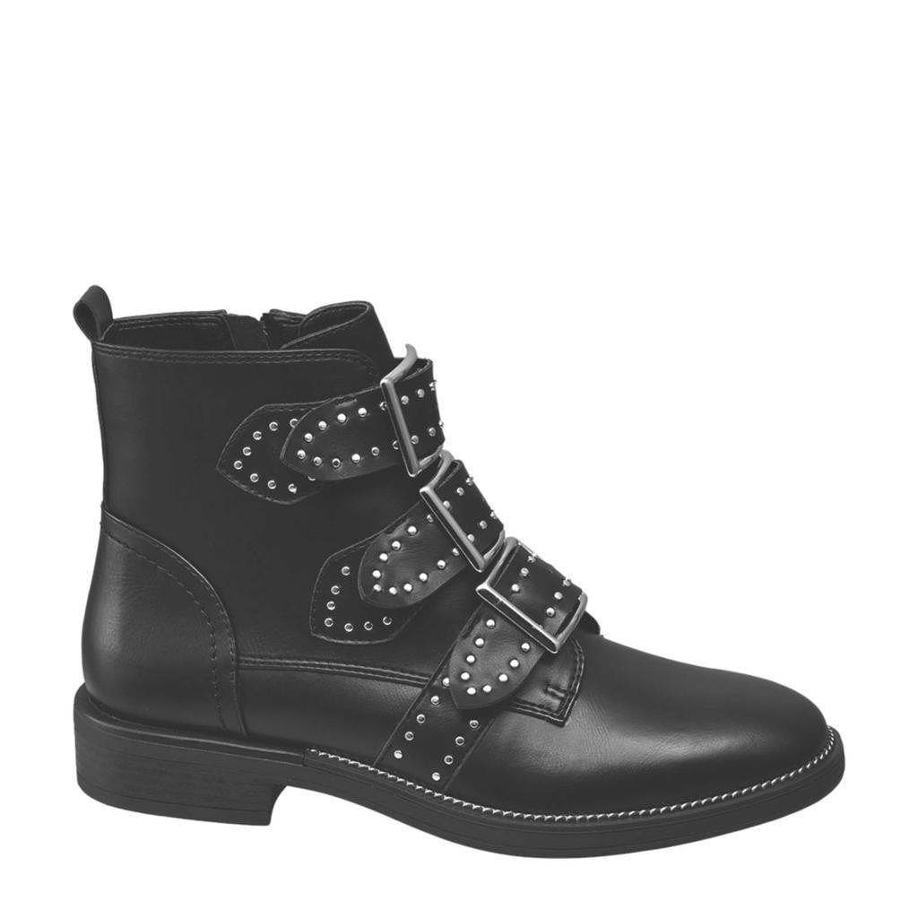 Graceland bikerboots met studs zwart wehkamp