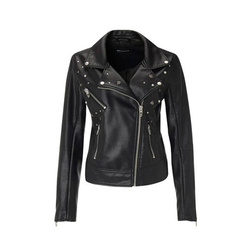 Expresso Jenika Imitatieleren Bikerjack Zwart expresso kopen in de aanbieding
