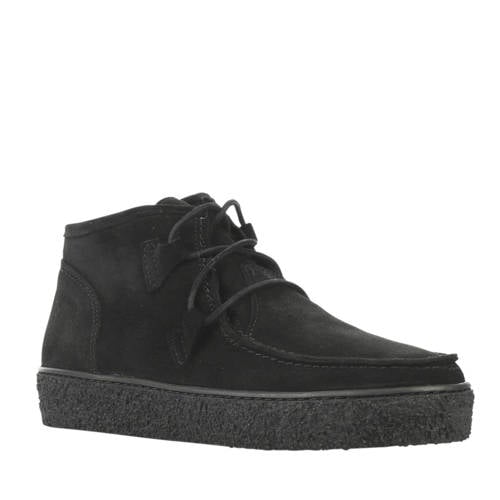 Cashott Suede Veterboots Zwart cashott kopen in de aanbieding Cashott Suede Veterboots Zwart cashott kopen in de aanbieding