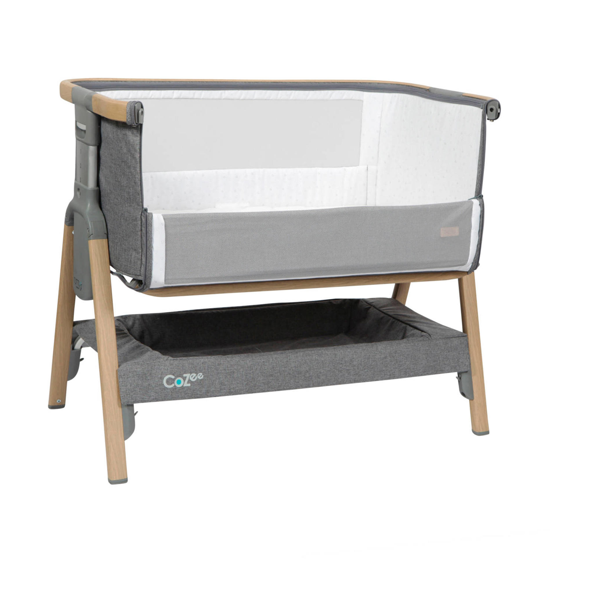 Tutti Bambini CoZee cosleeper wieg oak grijs wehkamp