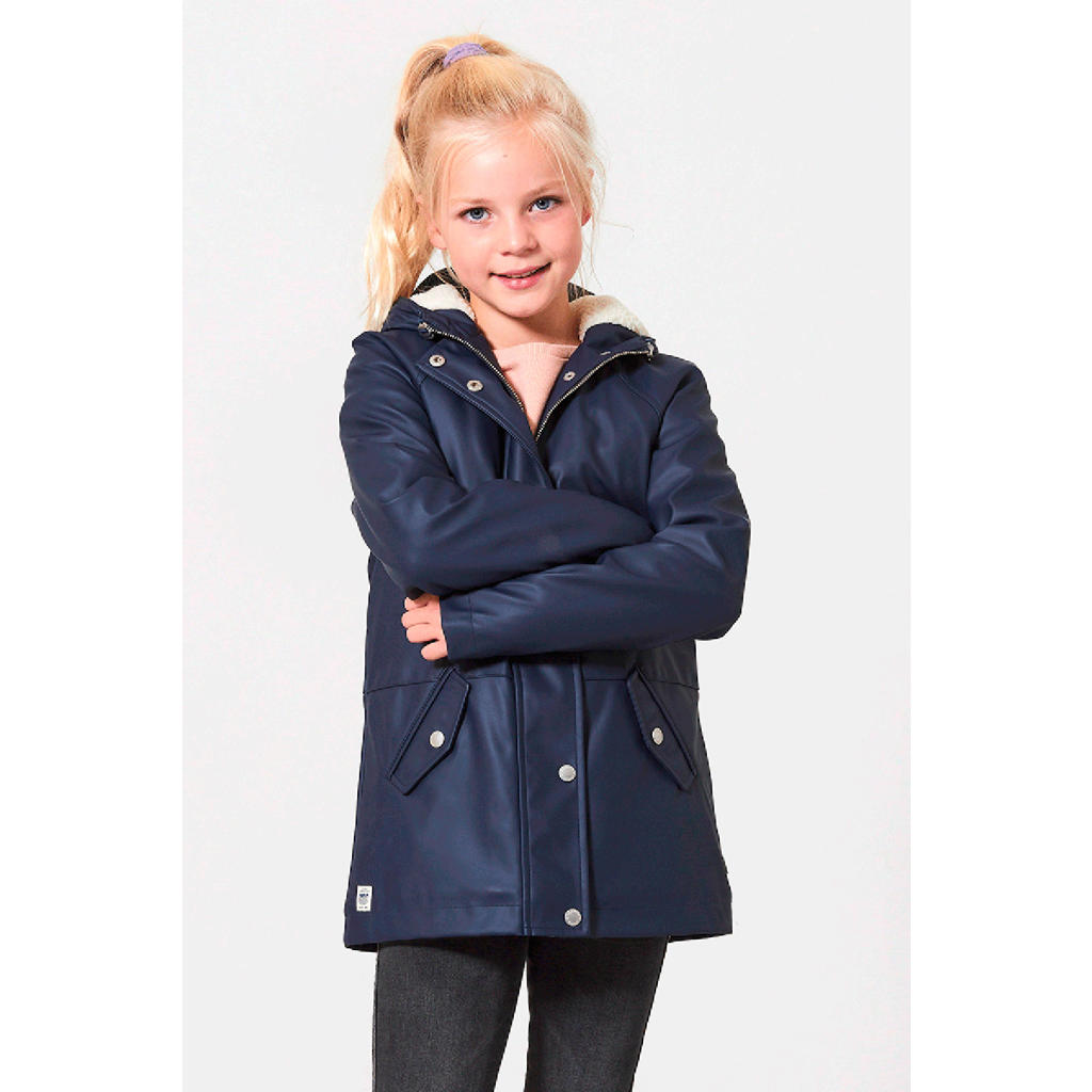 America Today unisex gevoerde winterjas Janet blauw