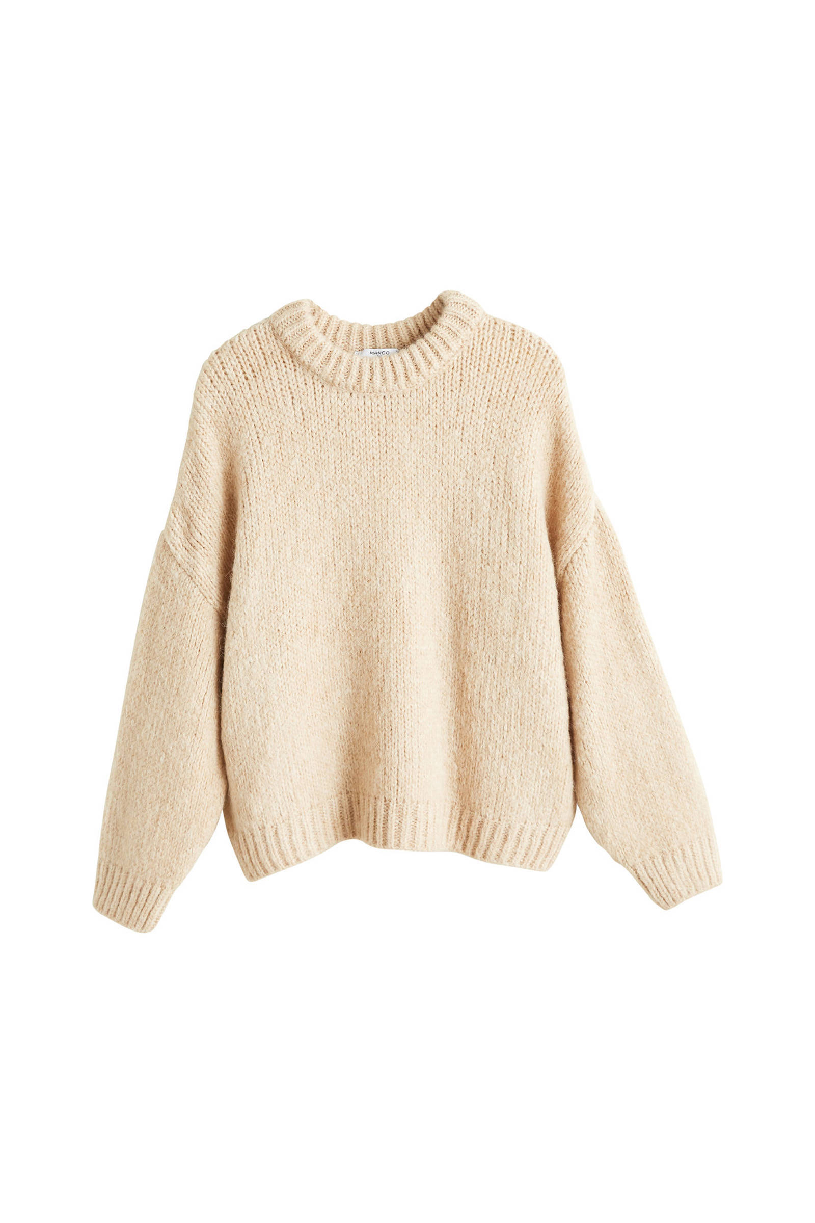 Mango grofgebreide trui beige | wehkamp Mango grofgebreide trui beige | wehkamp