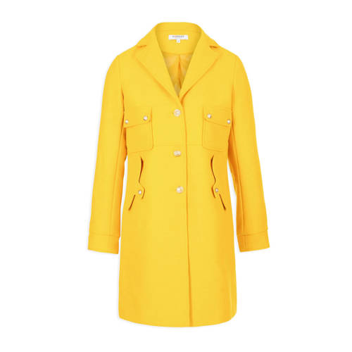 Morgan Coat Met Wol Geel morgan kopen in de aanbieding Morgan Coat Met Wol Geel morgan kopen in de aanbieding