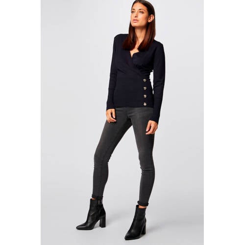 Morgan ribgebreide trui marine afbeelding