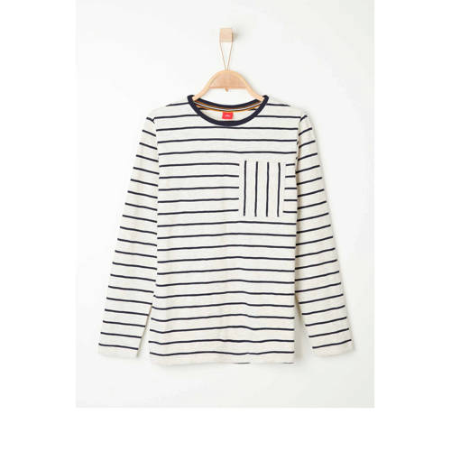 Soliver Gestreepte Longsleeve Grijsblauw soliver kopen in de aanbieding Soliver Gestreepte Longsleeve Grijsblauw soliver kopen in de aanbieding