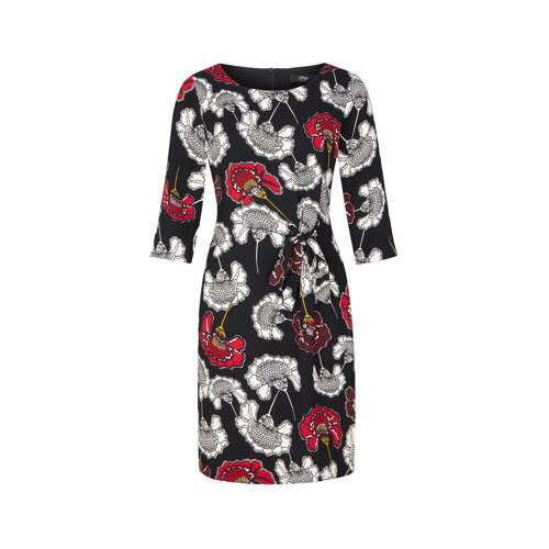 Soliver Black Label Jurk Met Bloemenprint Zwart soliver black label kopen in de aanbieding