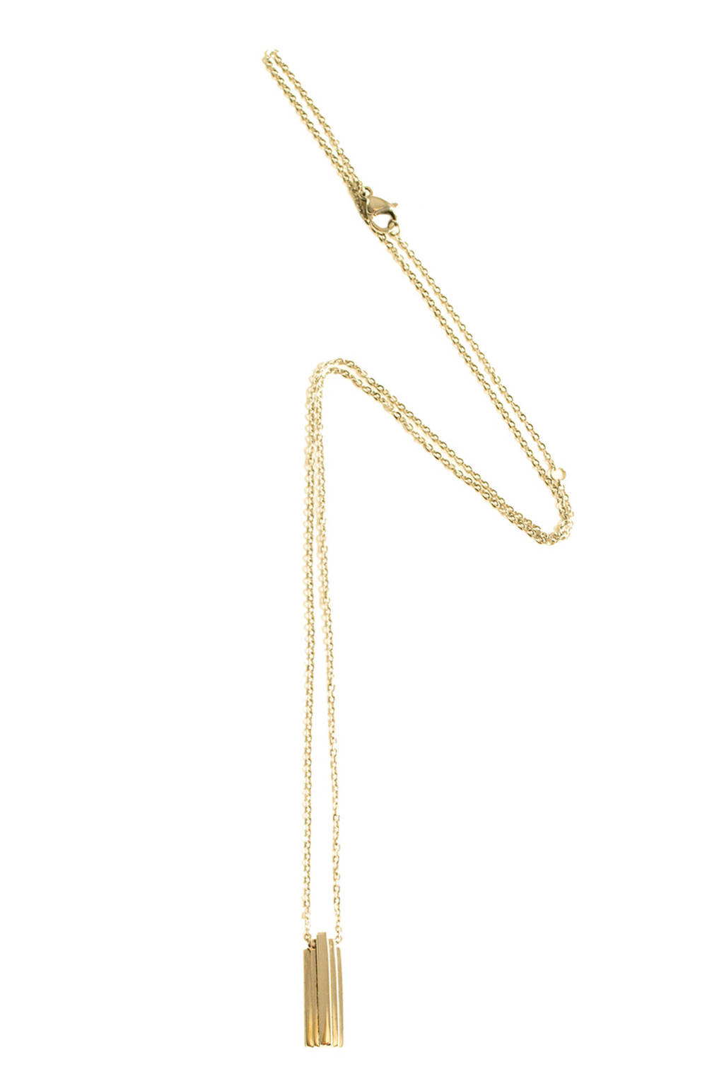 Bandhu Stack ketting gold plated, Goud