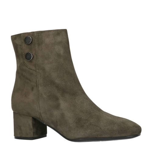 Manfield Suede Enkellaarzen Donkergroen manfield kopen in de aanbieding Manfield Suede Enkellaarzen Donkergroen manfield kopen in de aanbieding