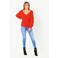 CoolCat gebreide trui met knoopdetail rood