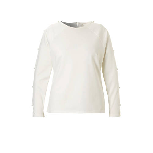 Lost Ink Plus Top Met Knoopdetails lost ink kopen in de aanbieding