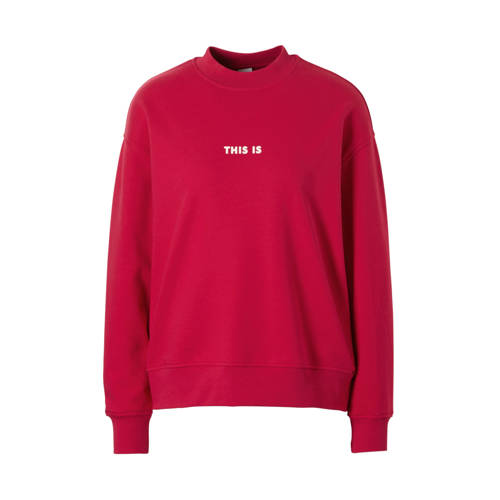 Boss Casual Sweat Met Flockprint boss casual kopen in de aanbieding Boss Casual Sweat Met Flockprint boss casual kopen in de aanbieding