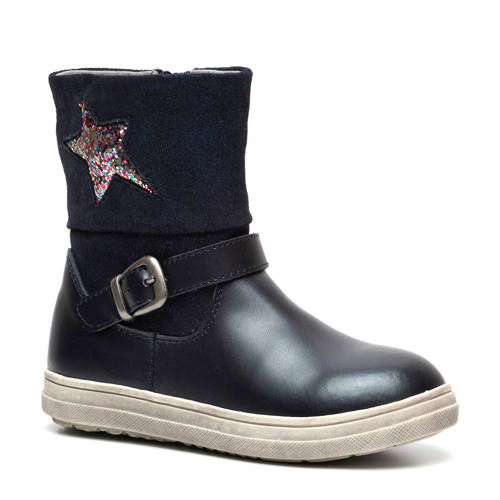 Scapino Twoday Leren Enkelboots Blauw scapino kopen in de aanbieding