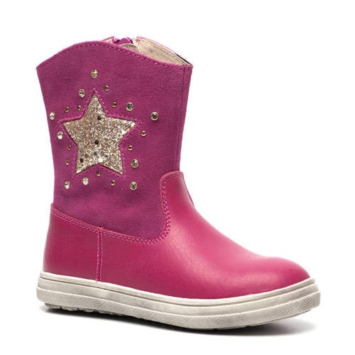 Scapino Twoday Leren Enkellaars Roze scapino kopen in de aanbieding