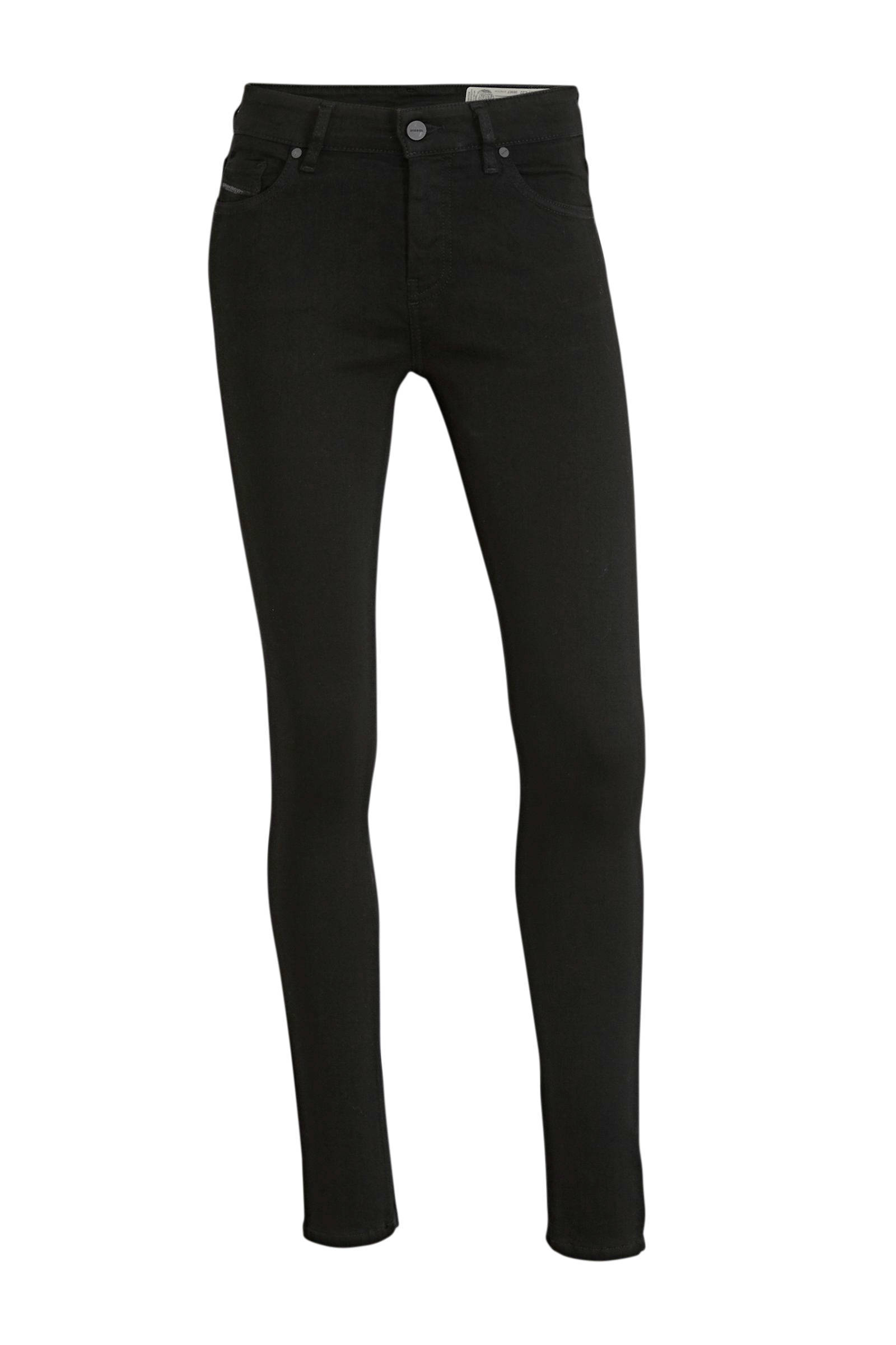 Diesel Slandy skinny fit jeans zwart | wehkamp