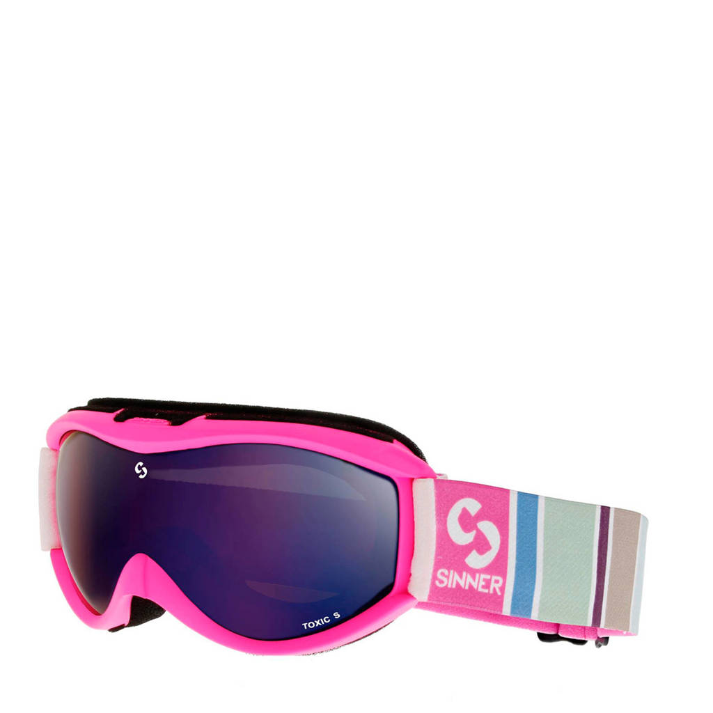 Sinner skibril Toxic S roze, Roze