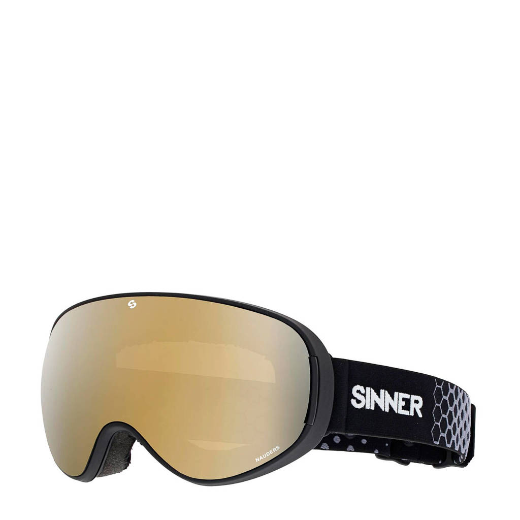 Sinner Unisex skibril Nauders zwart, Zwart