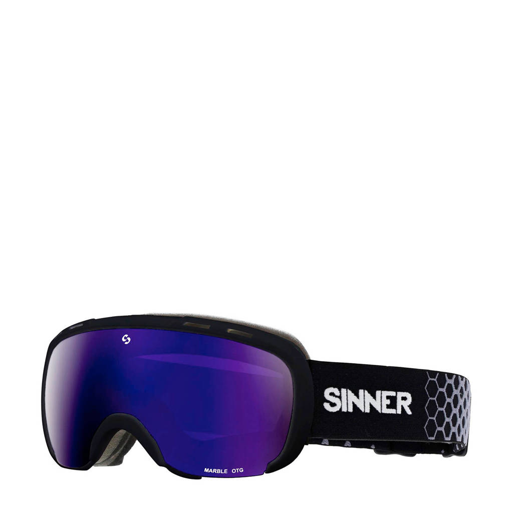 Sinner Unisex skibril Marble OTG zwart, Zwart