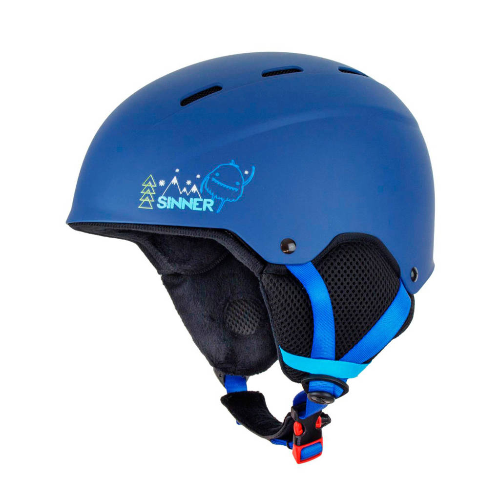 Sinner Jongens/meisjes skihelm Poley blauw, Blauw