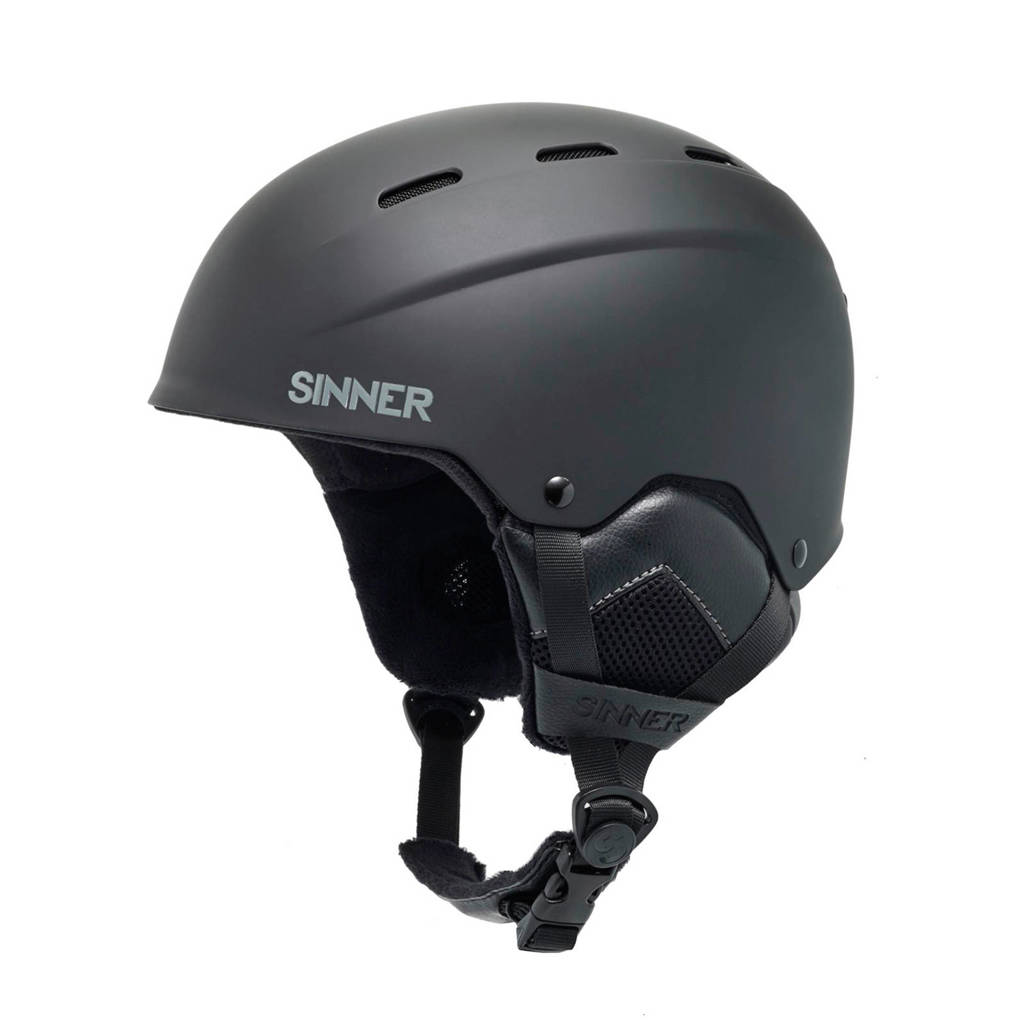 Sinner skihelm Typhoon Unisex zwart, Zwart