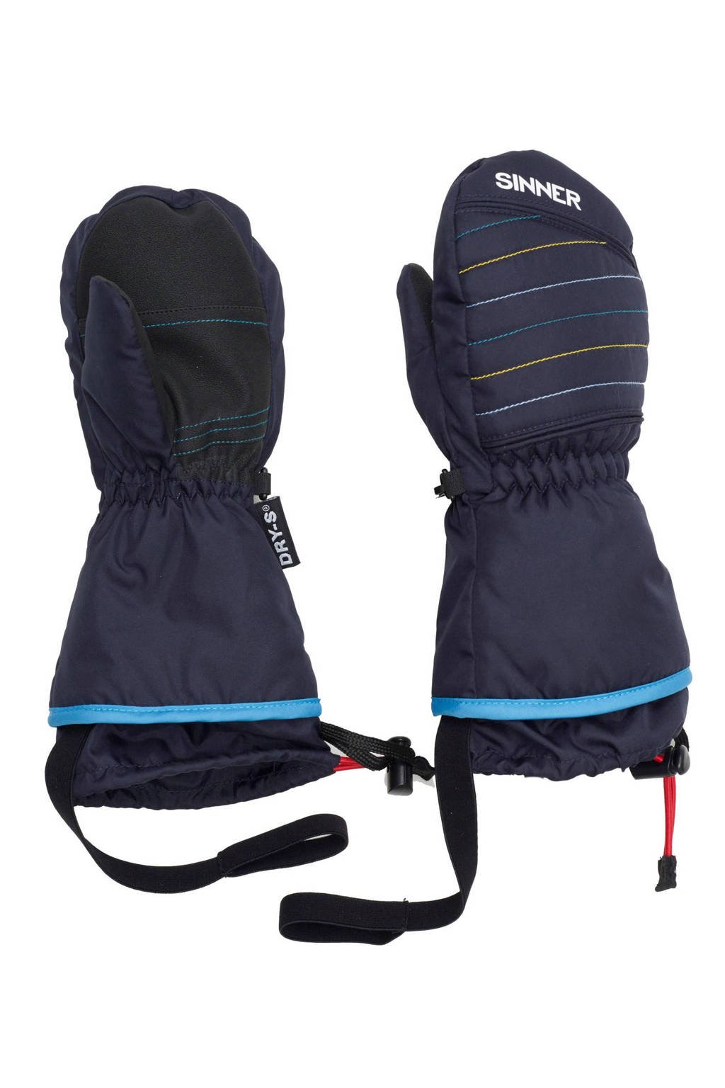 Sinner skihandschoenen Stratton Mitten Junior, Donkerblauw/blauw