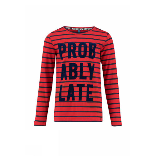 Cks Kids Gestreepte Longsleeve Odgar Met Tekstopdruk cks kids kopen in de aanbieding