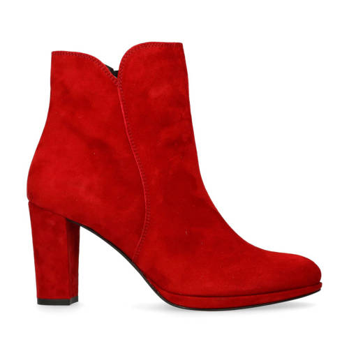 Manfield Suede Enkellaarzen Rood manfield kopen in de aanbieding Manfield Suede Enkellaarzen Rood manfield kopen in de aanbieding
