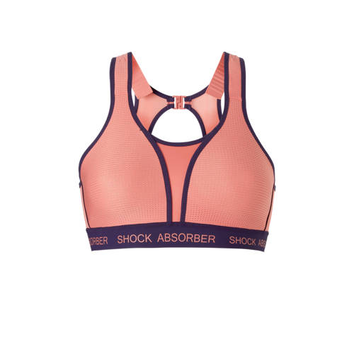Shock Absorber Sportbh Ultimate Run Bra Padded Roze shock absorber kopen in de aanbieding