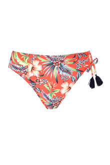 Women Beach Mix & Match bikinibroekje met all over print rood