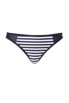 Women Beach gestreept bikinibroekje donkerblauw