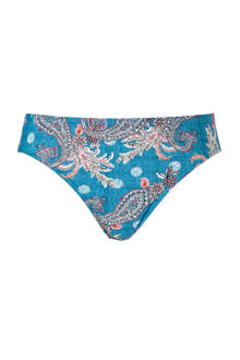 Women Beach bikinibroekje met all over print blauw