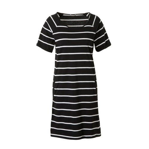 Esprit Women Beach Nachthemd Met Strepen Zwart esprit kopen in de aanbieding