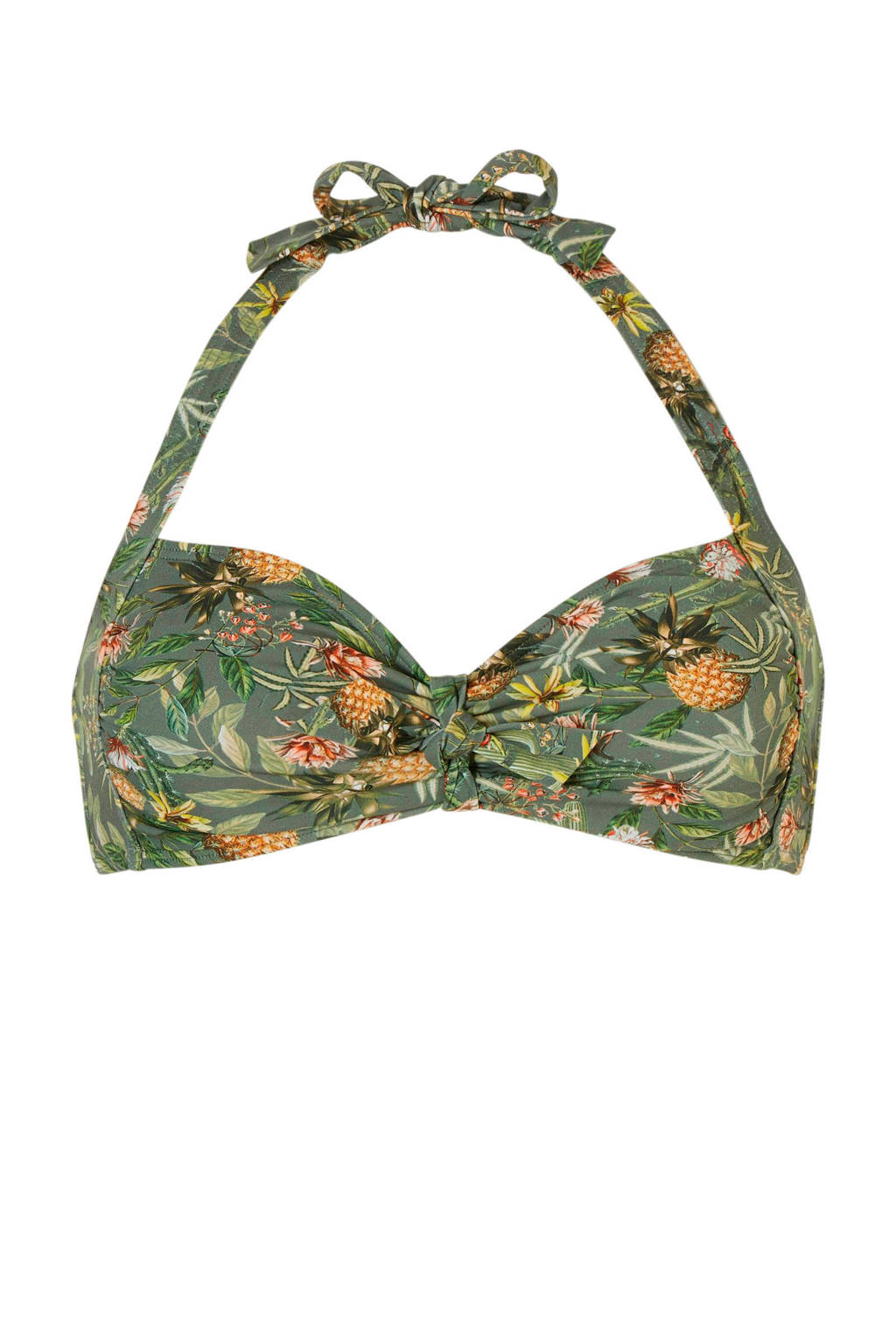 Beach over All Espritwomen Bikinitop Print Groen Met Halter 6ZOOqXnxdg