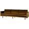 WOOOD WOOOD Rodeo 3-Zits Bank - Ribstof - Donkerzand - 85x277x86