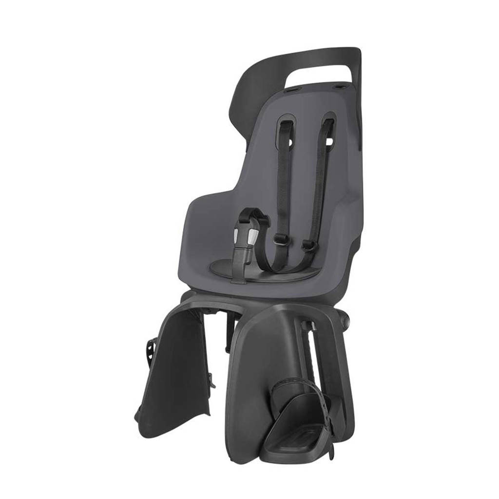 Bobike Maxi Go E-BD fietsstoeltje achter macaron grey, Macaron Grey