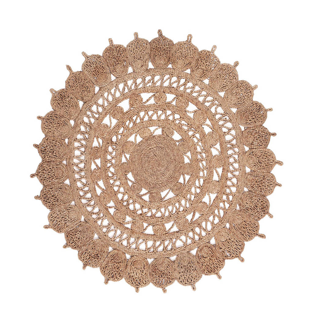 Kidsdepot kindervloerkleed (Ø120 cm), Bruin
