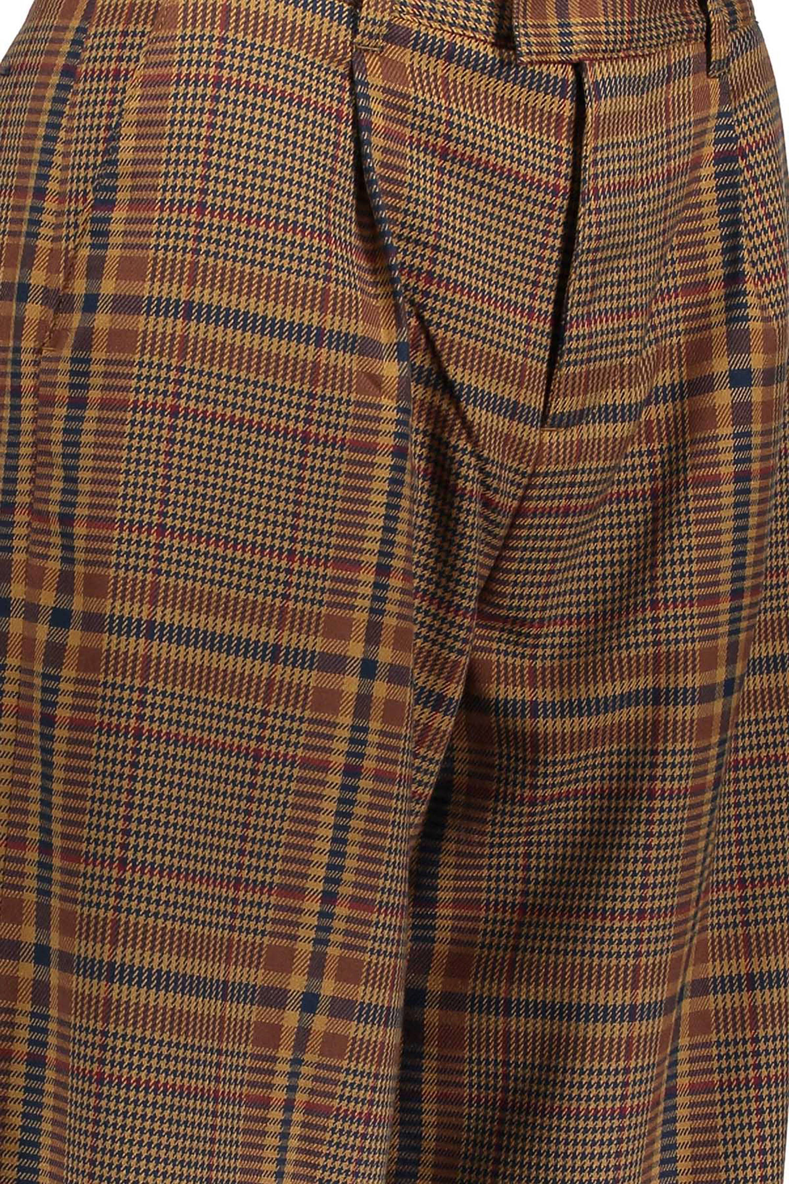 Sissy-Boy geruite straight fit broek bruin | wehkamp