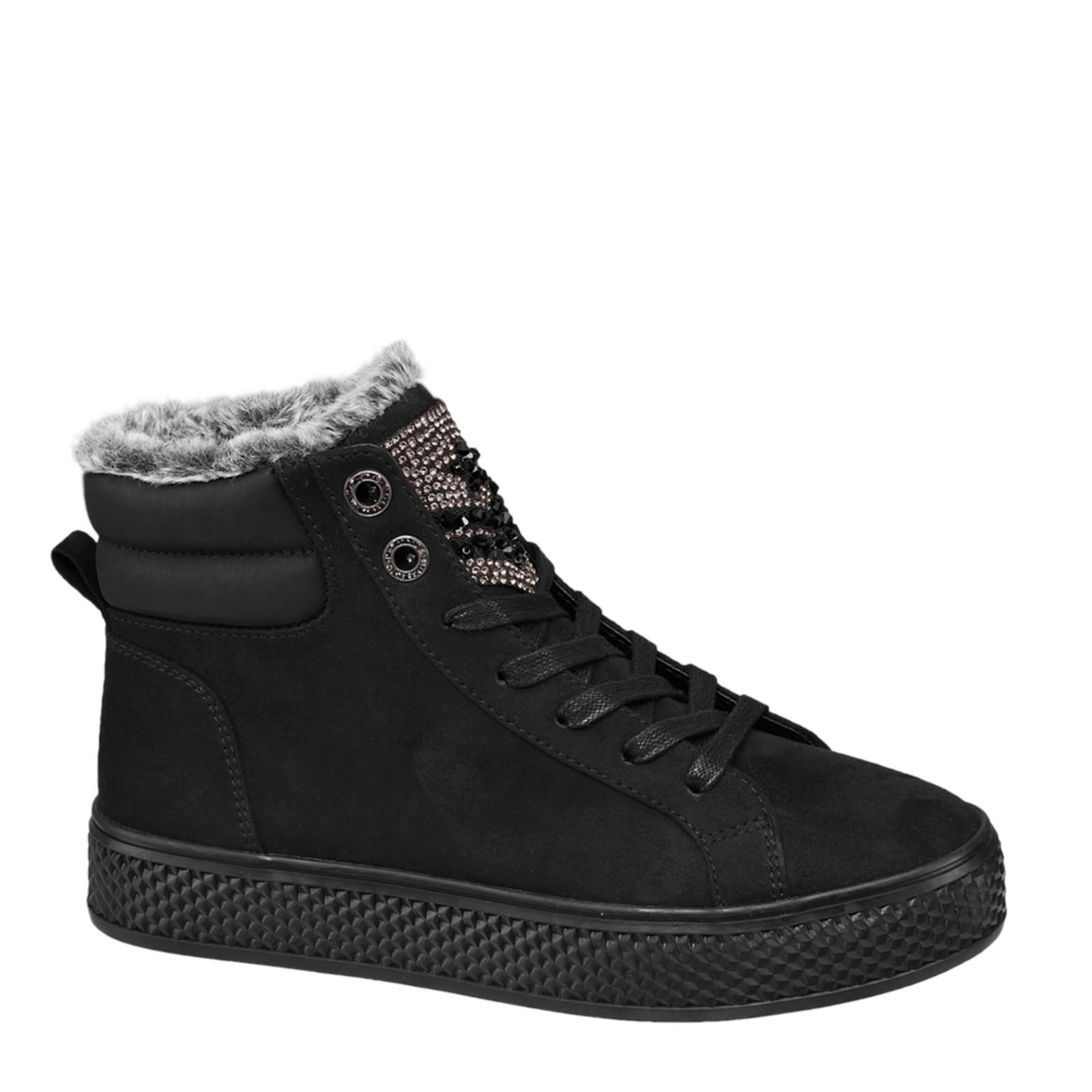 vanHaren Graceland gevoerde halfhoge sneaker zwart | wehkamp Graceland vanHaren Graceland halfhoge laarzen | wehkamp