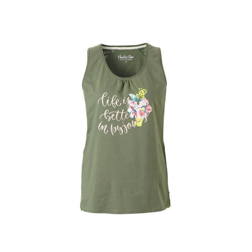 Charlie Choe Pyjamatop Met Printopdruk Groen charlie choe kopen in de aanbieding