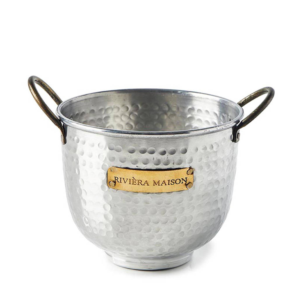 Riviera Maison wijnkoeler (Ø14 cm), Zilver