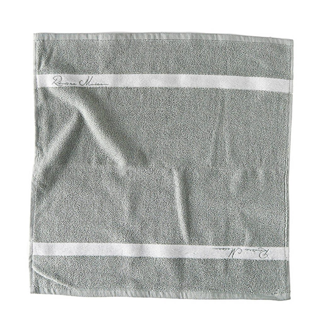 Riviera Maison keukendoek (50x50 cm), Groen/wit