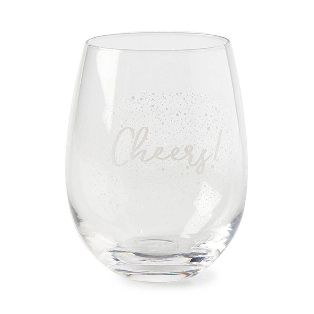 Riviera Maison Cheers longdrinkglas (Ø9,5 cm), Transparant