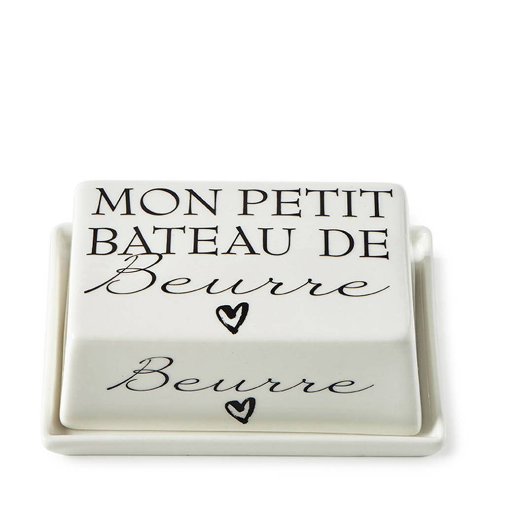 Riviera Maison botervloot, Wit/zwart