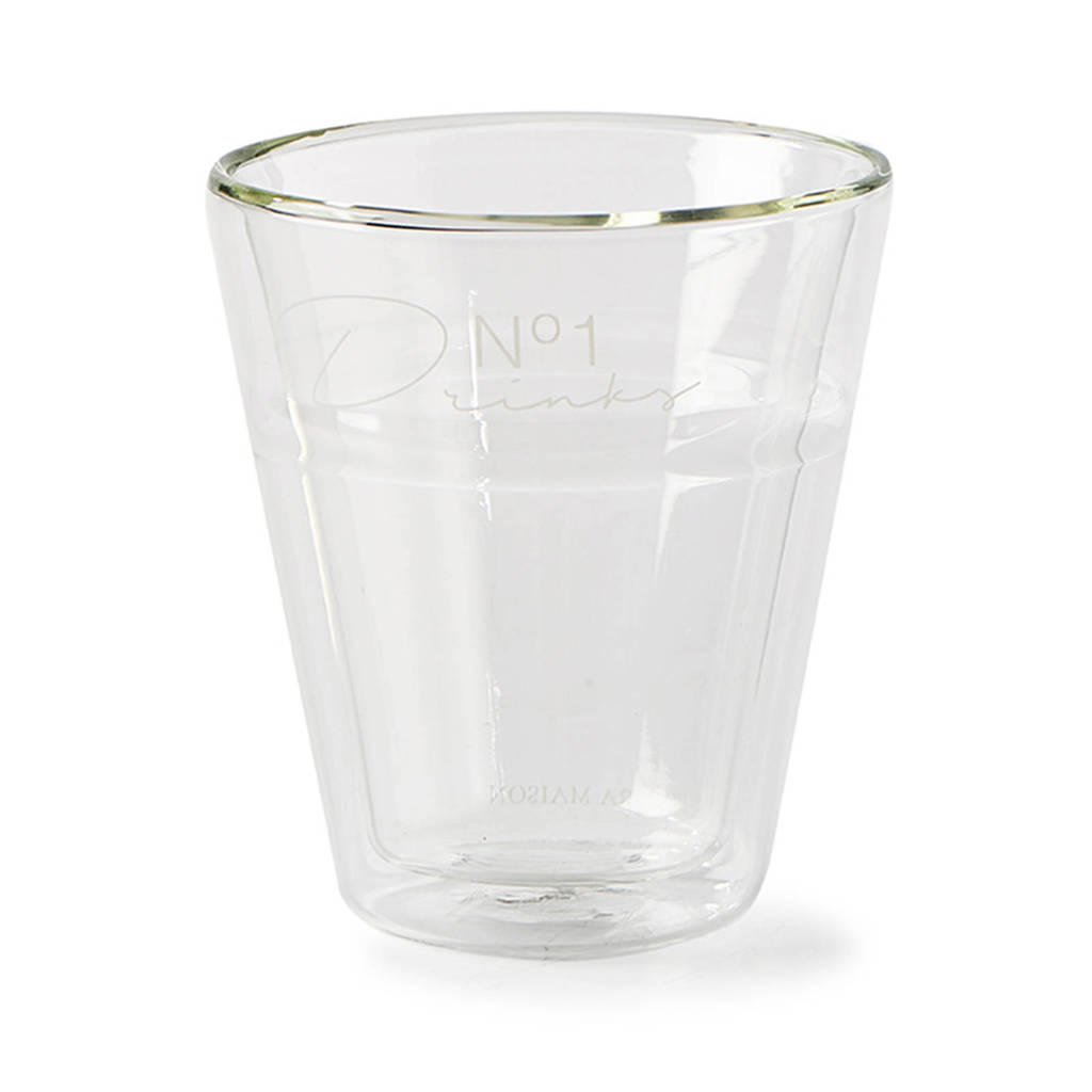 Riviera Maison No 1 Drinks waterglas (Ø8,5 cm), Transparant