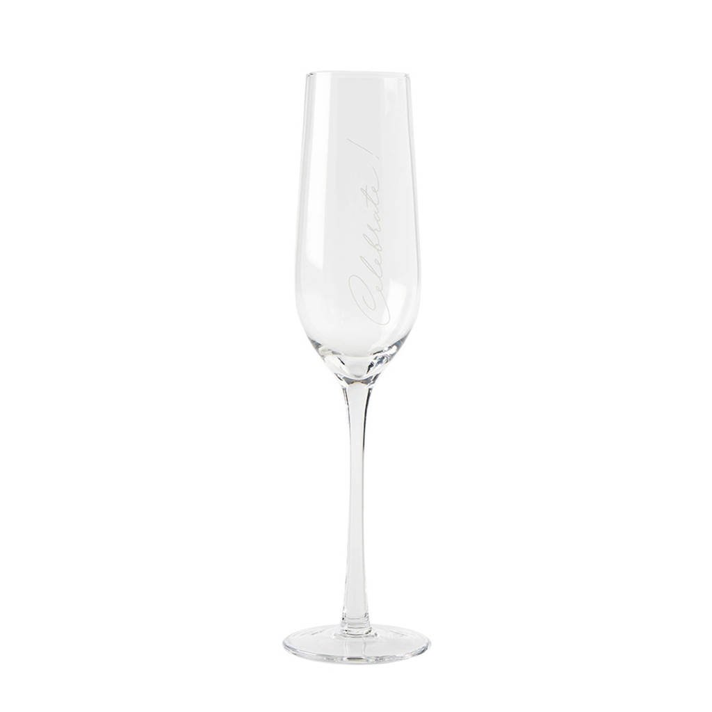 Riviera Maison champagneglas (Ø7 cm), Transparant