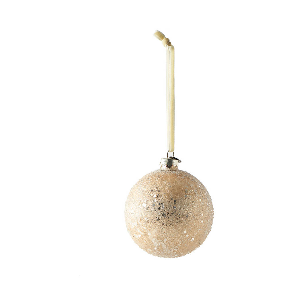 Riviera Maison kerstbal Sprinkle Star (Ø 8cm), Zilver